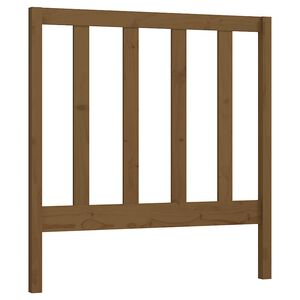 vidaXL S&auml;nggavel honungsbrun 81x4x100 cm massiv furu