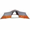 vidaXL Familjetält med tak Grå och orange 833 x 585 x 216 cm taffeta