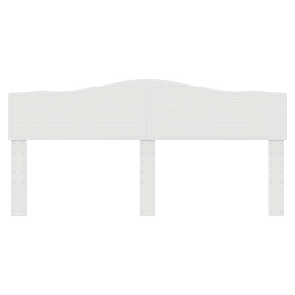 vidaXL Huvudgavel Glansig Vit 200 cm Konstruerat tr&auml;