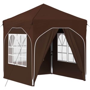 vidaXL Pop-up Partyt&auml;lt 192 x 192 x 245 cm Brun