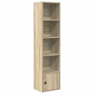 vidaXL Bokhylla sonoma-ek 31x24x127 cm konstruerat tr&auml;