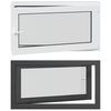 vidaXL Tilt & Turn K&auml;llarf&ouml;nster RISOR 110 x 50 cm PVC och glas