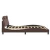 vidaXL Bed Frame "Viana" without Mattress Brown 180x200 cm Faux Leather