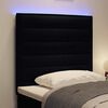 vidaXL LED huvuddyna med LED -remsljus Svart 90 cm Polyester