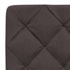 vidaXL Bed Frame without Mattress Dark Brown 100x200 cm Fabric