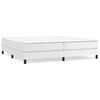 vidaXL Rams&auml;ng med madrass vit 200x200 cm konstl&auml;der