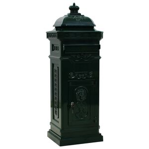 vidaXL Markpostl&aring;da vintage stil rostfri aluminium gr&ouml;n