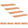 vidaXL Trapstegsmattor 8 st 100 x 25 x 2 cm Lack Massivt boktr&auml;
