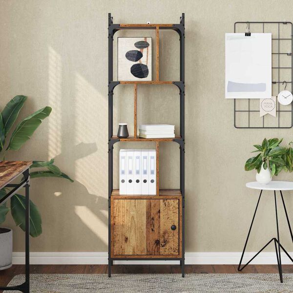 vidaXL Bokhylla Gammalt tr&auml; 44,5 x 30 x 154,5 cm Konstruerat tr&auml;