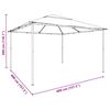 vidaXL Paviljong 4x4x3 m antracit 180 g/m&sup2;