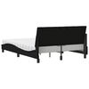 vidaXL Bed with Mattress "Hanko" Black 120x200 cm Fabric
