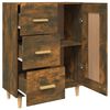vidaXL Skåp rökfärgad ek 69,5x34x90 cm konstruerat trä