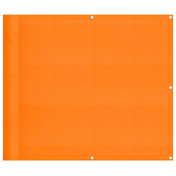 vidaXL Sk&auml;rmf&ouml;nster f&ouml;r balkong orange 90x700 cm 100% polyester oxford