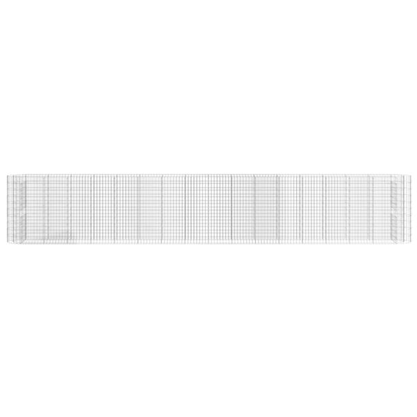 vidaXL Planteringsgabion galvaniserat järn 610x50x100 cm