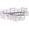 vidaXL Utomhussoffset 9 pcs Naturf&auml;rg Massivt Akaciatr&auml;