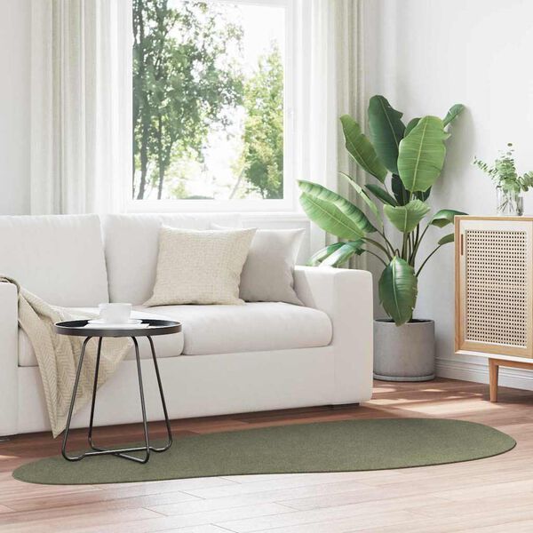 vidaXL Omr&aring;desmattor HUARTE Skoggr&ouml;n 100 x 200 cm Polyester