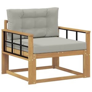 vidaXL Utomhus Mellansoffa Polyester Vit