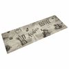 vidaXL K&ouml;ksmatta maskintv&auml;ttbar kaffe gr&aring; 60x180 cm sammet