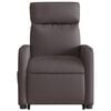 vidaXL Reclinerf&aring;t&ouml;lj med uppresningshj&auml;lp m&ouml;rkbrun tyg