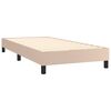 vidaXL Boxspring-s&auml;ngram cappuccino 80x200 cm konstl&auml;der