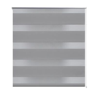 Rullgardin randig grå 120 x 230 cm transparent
