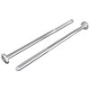 vidaXL M&ouml;belskruvar 2 pcs Silver M6 x 120 mm St&aring;l