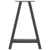 vidaXL Matbordsben A-formade 2 st antracit 60x(72-73) cm st&aring;l