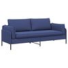 vidaXL 3-Sits soffa Polisbl&aring; 222 x 81 x 89 cm Sammet