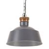 vidaXL H&auml;nglampa industriell 32 cm gr&aring; E27
