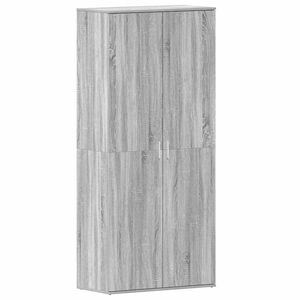 vidaXL Skosk&aring;p 80 x 39 x 178 cm Konstruerat tr&auml; Gr&aring; Sonoma