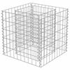 vidaXL Planteringsgabion upph&ouml;jd galvaniserat st&aring;l 50x50x50 cm