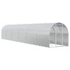 vidaXL H&ouml;nsg&aring;rd Silver 1200 x 200 x 200 cm Galvaniserat st&aring;l