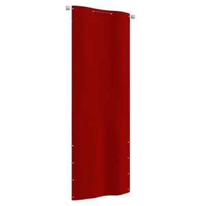 vidaXL Balkongsk&auml;rm r&ouml;d 80x240 cm oxfordtyg