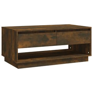 vidaXL Soffbord r&ouml;kf&auml;rgad ek 102,5x55x44 cm konstruerat tr&auml;