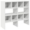vidaXL Skohyllor 2 st stapelbara vit 89,5x30x40 cm