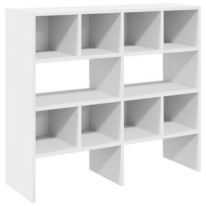 vidaXL Skohyllor 2 st stapelbara vit 89,5x30x40 cm