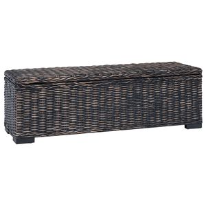 vidaXL F&ouml;rvaringsl&aring;da Svart 110 x 35 x 45 cm
