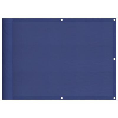 vidaXL Balkongskärm blå 75x1000 cm 100% polyester oxford