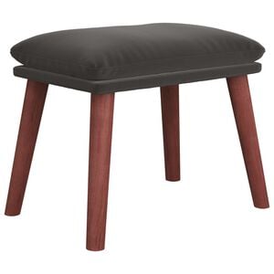 vidaXL Fotpall m&ouml;rkgr&aring; 45x29,5x35 cm sammet