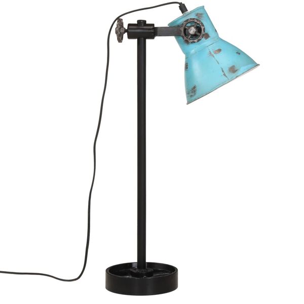 vidaXL Skrivbordslampa 25 W n&ouml;tt bl&aring; 15x15x55 cm E27