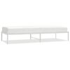 vidaXL S&auml;ngram metall vit 80x200 cm
