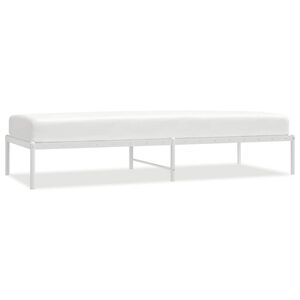 vidaXL S&auml;ngram metall vit 80x200 cm