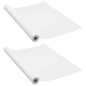 vidaXL Dekorplast 2 st vit 500x90 cm PVC