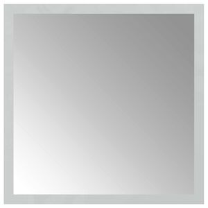 vidaXL LED Badrumsspegel med spegel Transparent 30 x 30 cm h&auml;rdat glas