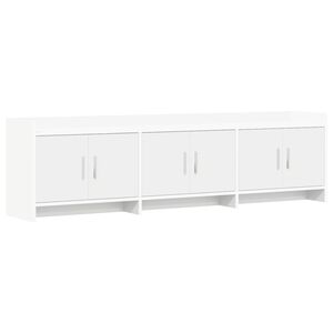 vidaXL TV-sk&aring;p 168 x 33 x 47 cm Vit Konstruerat tr&auml;