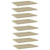 vidaXL Hyllplan 8 st sonoma-ek 40x30x1,5 cm konstruerat tr&auml;