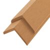 vidaXL Ytterh&ouml;rnlist 5 st WPC 170 cm teakf&auml;rg
