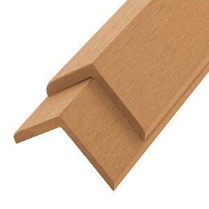 vidaXL Ytterh&ouml;rnlist 5 st WPC 170 cm teakf&auml;rg
