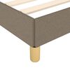 vidaXL Sängram utan madrass Taupe 80x200cm tyg