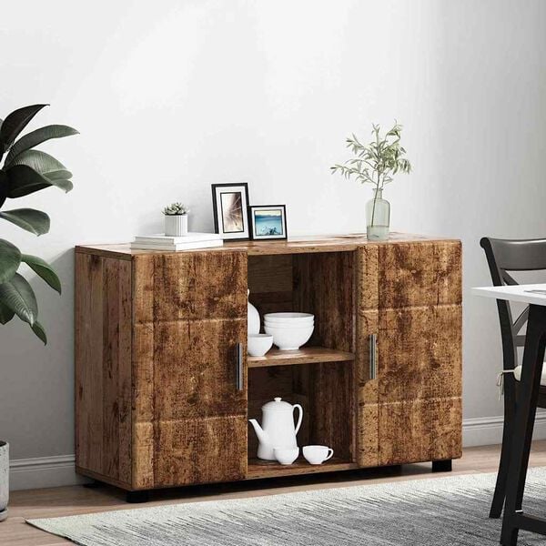 vidaXL Sideboard med hylla FLORIN Gammalt tr&auml; 88,5 x 30,5 x 55,5 cm